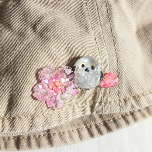 セット販売 シマエナガ ピンバッジ 海洋プラスチック 桜 4月末まで