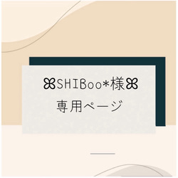 SHIBoo*様専用ページ 1枚目の画像