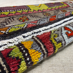 手織りトルコ絨毯 93x52cm ヴィンテージラグ 9枚目の画像