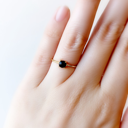 オニキス リング 天然石 リング 天然石 指輪 フリーサイズリング  