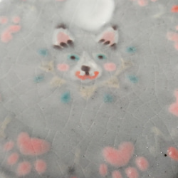 陶器　やきもの　猫の飾り皿 1枚目の画像