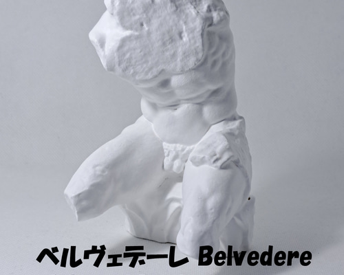 ベルヴェデーレ(高さ14cm) 石膏像 デッサン ホワイト インテリア 彫刻