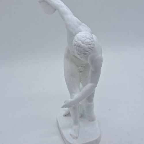 石膏像 デッサン 円盤投げ ホワイト インテリア 彫刻 置物 レジン 彫刻