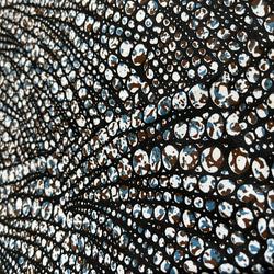 WOODIN アフリカ プリント生地 コットン ブラックパール「Perles 真珠」 4枚目の画像