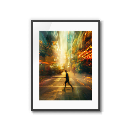 Urban Vortex】デジタル現代アートポスター おしゃれなインテリアに