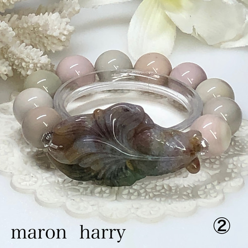 ⭐️4点限定⭐️瑪瑙金魚&アラシャンブレスレット②