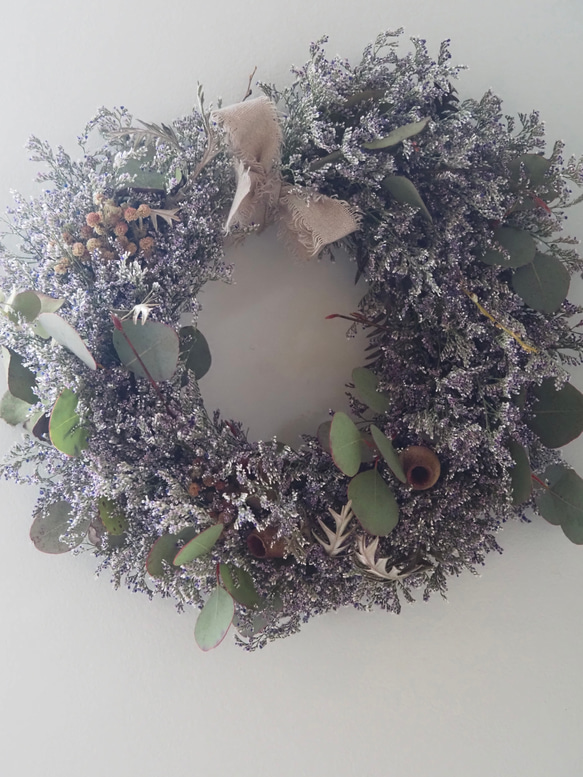 ブルーファンタジアのリースブーケ