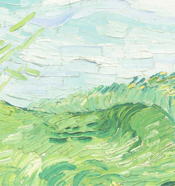 ゴッホ アートポスター グリーン「Green Wheat Fields, Auvers」 インテリアアート 有名絵画 13枚目の画像