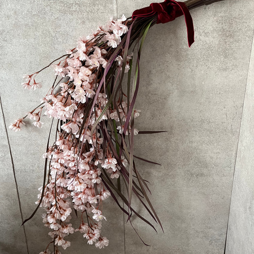 造花 しだれ桜ブーケ サクラ さくら アーティフィシャルフラワー 和装