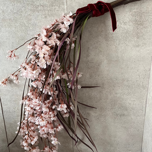 造花 しだれ桜ブーケ サクラ さくら アーティフィシャルフラワー 和装