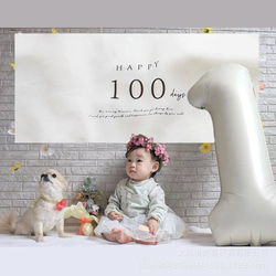 バースデー 100日祝い 100days タペストリー 飾り 誕生日 背景 9枚目の画像