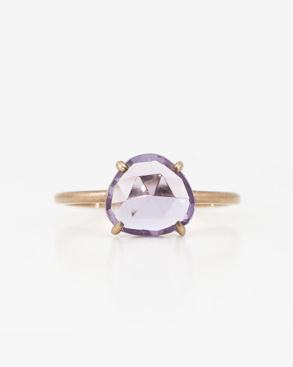 K10 Rosecut Ring / Pink Amethyst 1枚目の画像