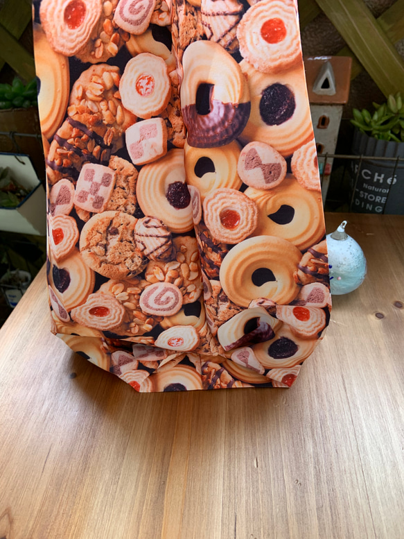 綺麗なプリント　ワンランク上のエコバッグ　クッキー 12枚目の画像