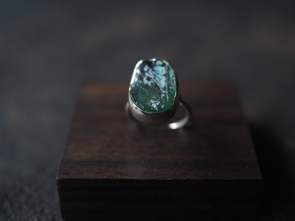 roman glass silver ring (nohara-iroduku) 6枚目の画像