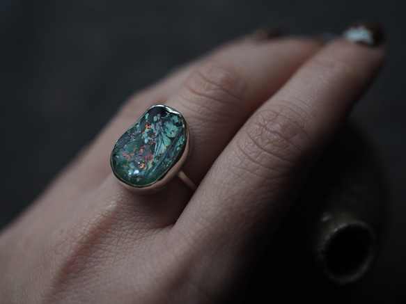 roman glass silver ring (nohara-iroduku) 5枚目の画像