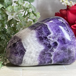 癒しの力✨ レインボー シェブロンアメジスト ケープ 原石 タンブル