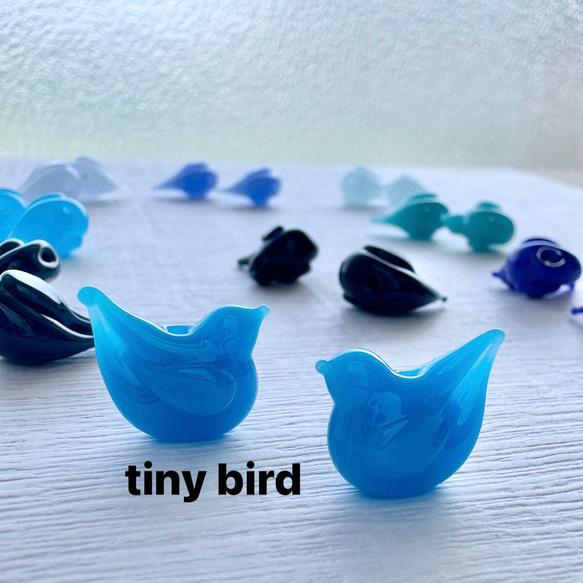 Melting Point tiny bird 青色系 2個セット 1枚目の画像