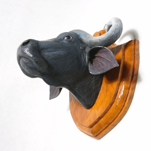 ハンティングトロフィー バッファロー ＞ (一点物) タペストリー