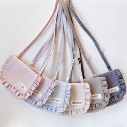 移動ポケットショルダー紐 フリルくすみカラーオックス②用ショルダー