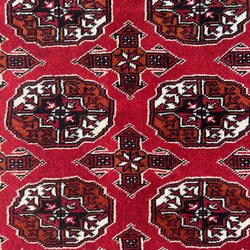 ●送料無料●トライバルラグ【トルクメン】No.58620　玄関マット・リビング・ベッドサイド 2枚目の画像