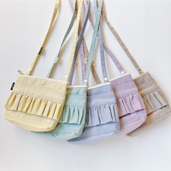 移動ポケットショルダー紐 フリルくすみカラーオックス①用ショルダー