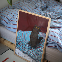 〔BURENEKO〕ポスター／ 猫 イラストレーション ／ インスタで人気のお部屋をオシャレにするアートポスター 4枚目の画像