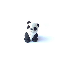 伝統織物のトップブランド塩沢織木目込み人形 　　パンダの親子（A・Ｂ）熊猫親子 3枚目の画像