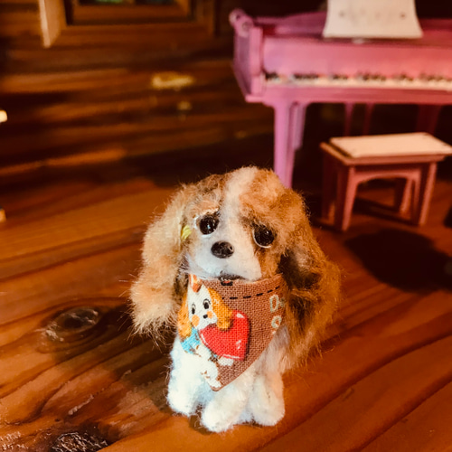 2匹のキャバリア＊モールアート ぬいぐるみ cookie 通販 17328027