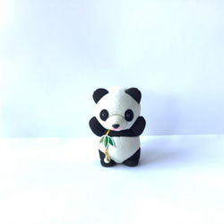 伝統織物のトップブランド塩沢織木目込み人形 　パンダの兄弟（C・Ｂ）熊猫兄弟 3枚目の画像