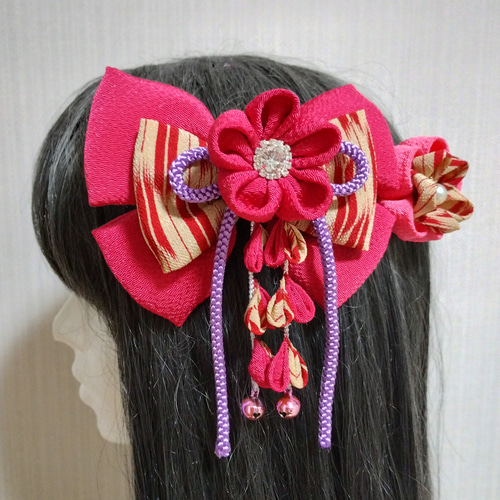 髪飾り 髪飾りピンク リボンピンク 卒業式リボン 卒業式髪飾り 成人式