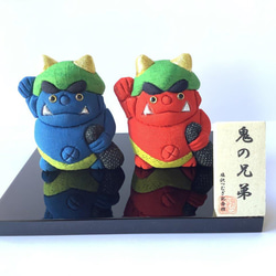 【オーダー専用】節分 / 鬼の置物　ハンドメイド手編み 小物入れ　羊毛フェルト たまご型で簡単！】鬼の作り方/節分/豆まき/needle felting/wool felt