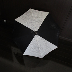 着物反物（麻入り）日傘・傘袋付き 5枚目の画像