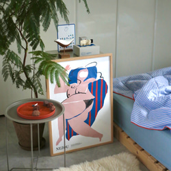 〔グゥー、スピィー〕ポスター／ 寝相 イラストレーション ／ インスタで人気のお部屋をオシャレにするアートポスター 2枚目の画像