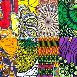 ハギレセット＊8枚組  生地  アフリカ布 アフリカン 小物作り ハンドメイド 手作り 手芸用品 布 カットクロス 10枚目の画像
