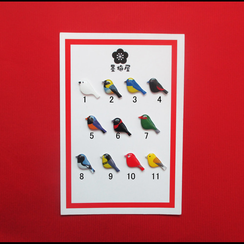 選べるピンバッジミニ】鳥I ピンバッチ 墨梅屋 通販 17328412｜Creema