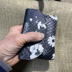 イタリア蛇革袋縫い　ミニダブル財布 7枚目の画像