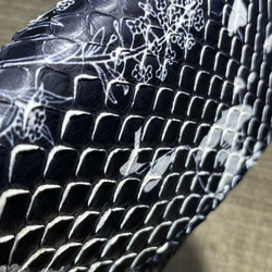 イタリア蛇革袋縫い　ミニダブル財布 13枚目の画像