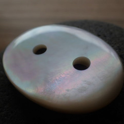 珍珠母貝 2 孔零件 橢圓形 第5張的照片