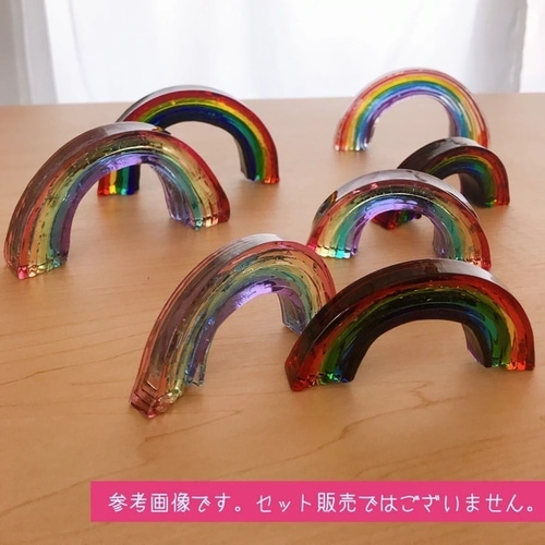 虹のオブジェ《ビビッド・S》＊虹の橋＊VS24W55 その他置物 ガラス