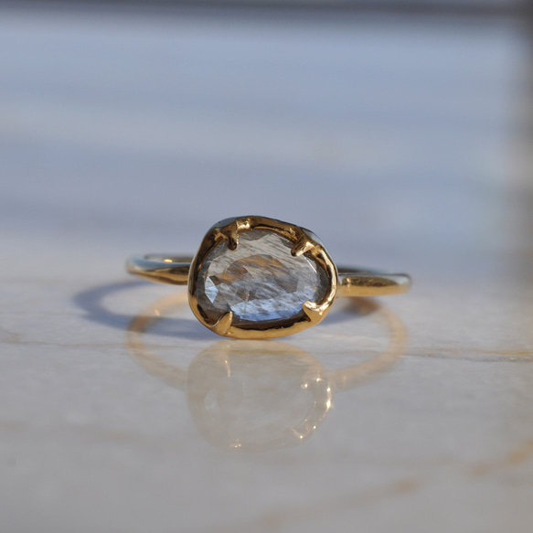 Moss Aquamarine Ring モスアクアマリン リング 1枚目の画像