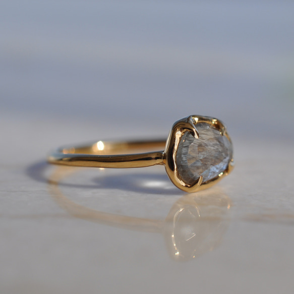 Moss Aquamarine Ring モスアクアマリン リング 3枚目の画像