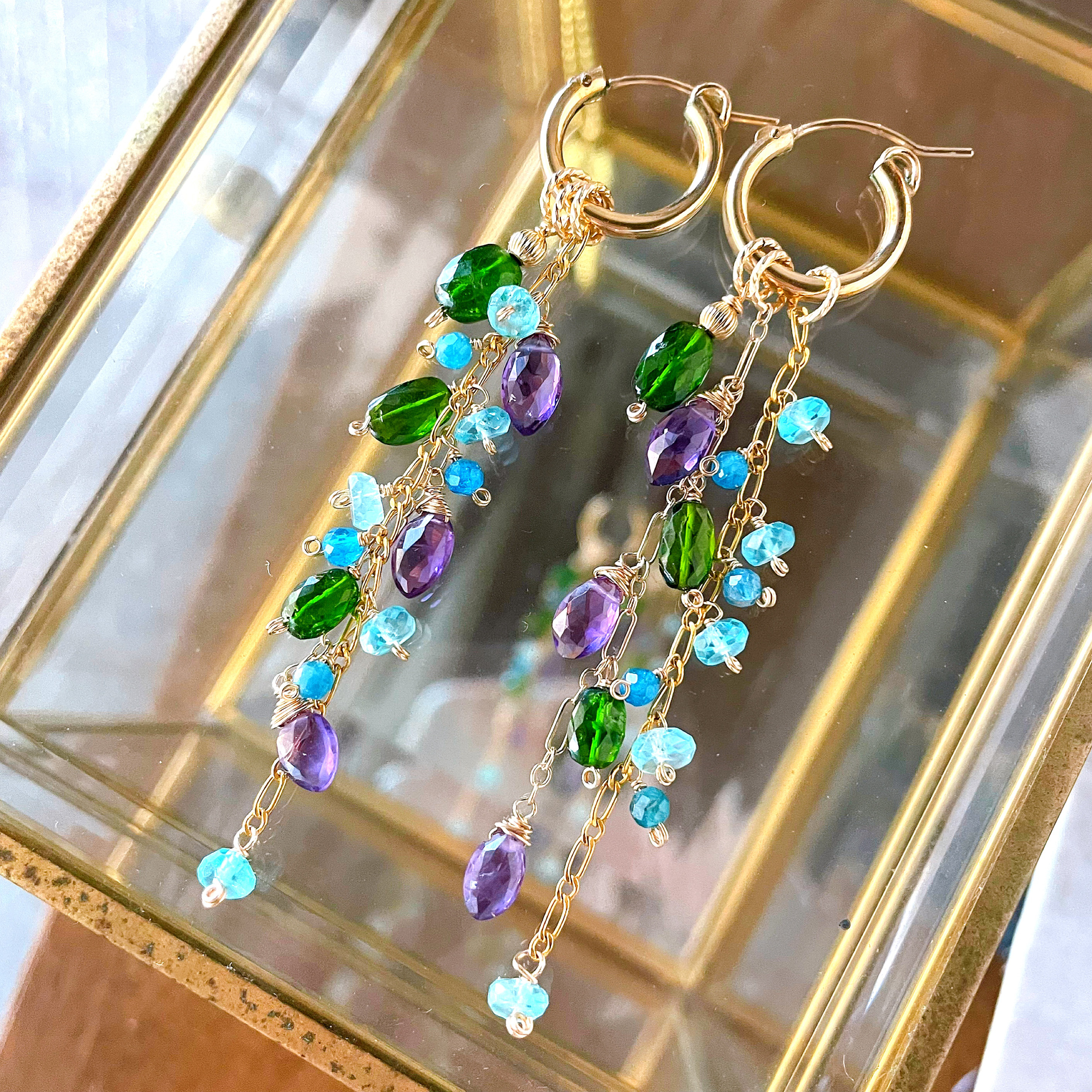 14kgf クロムダイオプサイトxアパタイトなどのチャームセット