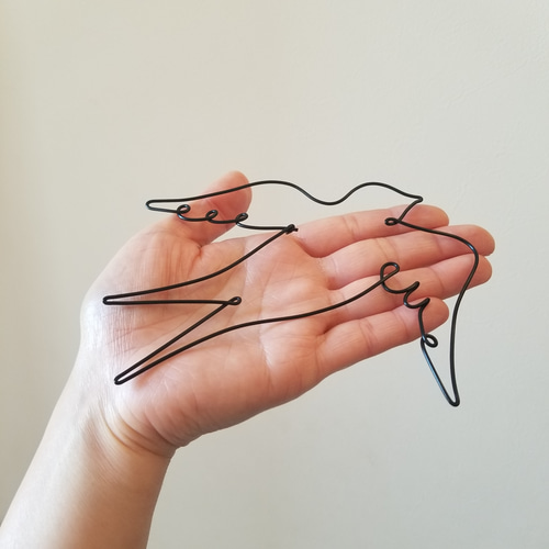 ワイヤーアート 壁飾り つばめ 【2羽セット】 飾り 壁面 ワイヤー