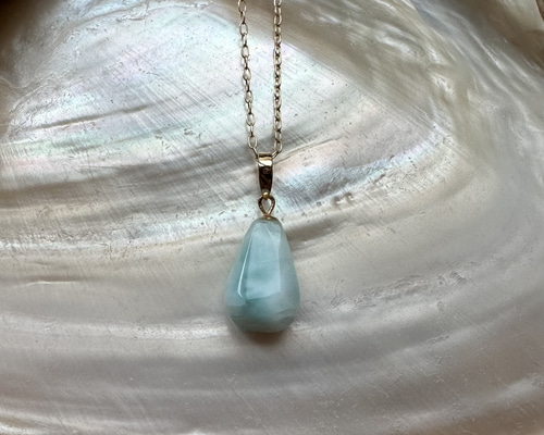 K10 ラリマー ネックレス ネックレス・ペンダント Caribbean Jewelry