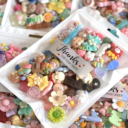 １０００個　デコパーツまとめ売り大量 再入荷✨️ 色んな デコパーツ 大量 100個 デコパーツ Homenail