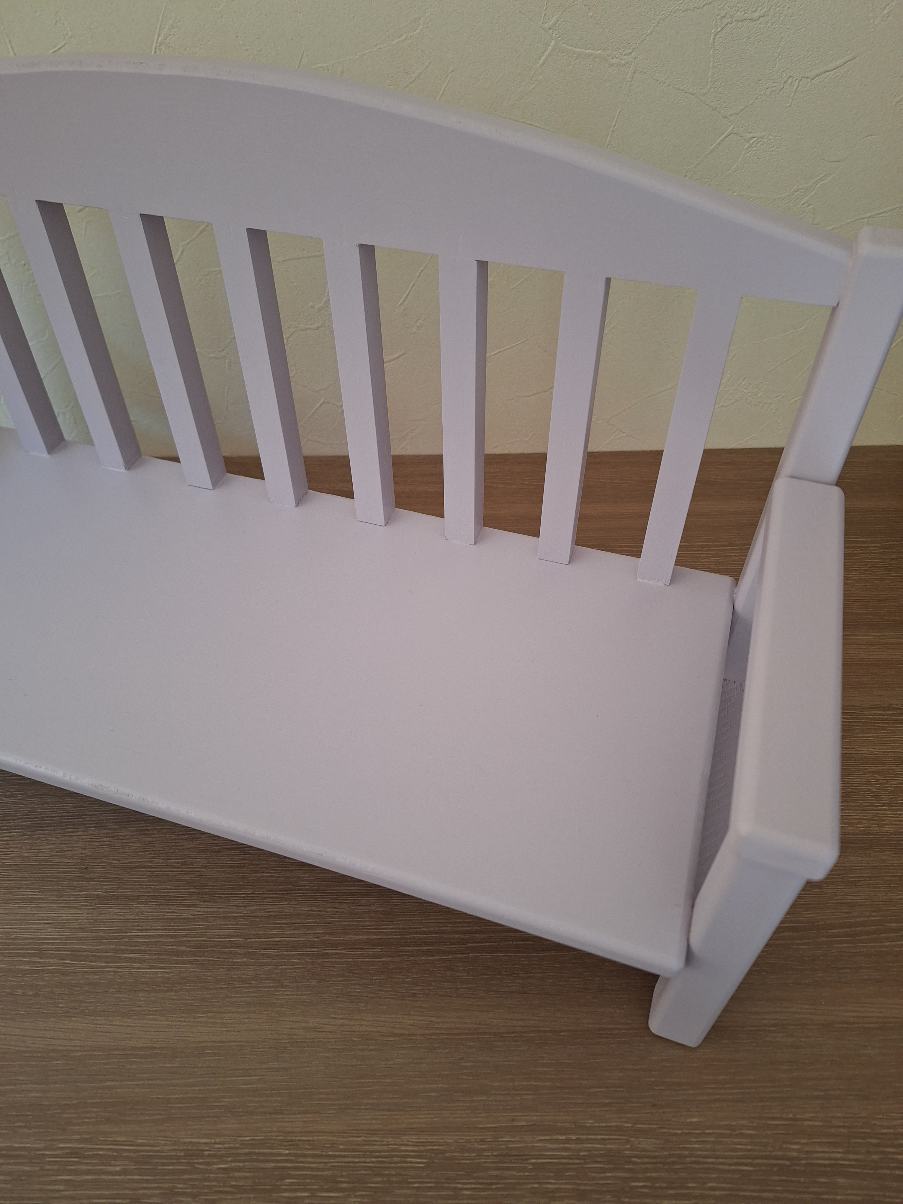 【受注製作】Msize 2人掛け ペールパープル ぬいぐるみ用 ベンチ