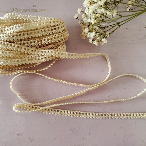 フランスアンティーク 極細5mm幅 レースブレード 50cm〜 レース Mon