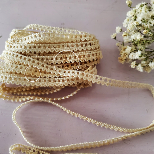 フランスアンティーク 極細5mm幅 レースブレード 50cm〜 レース Mon