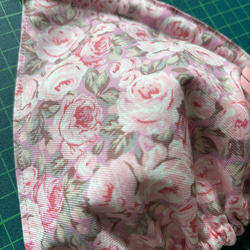 ゆるブラ　単品　リラックスブラ　三角ブラ　薔薇柄　ピンク 4枚目の画像
