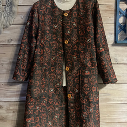 希少品 玄人さん必見！ kaval ほぼ未着用 難あり？ リメイク コート 羽織 希少品 玄人さん必見！ kaval ほぼ未着用 難あり？ リメイク